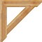 Ekena Millwork Traditional Slat Rough Sawn Bracket, Western Red Cedar, 6"W x 38"D x 38"H BKT06X38X38TRA06RWR - alternate 3